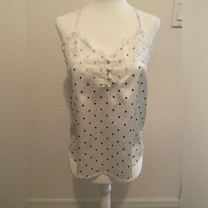 Abercrombie Satin Polkadot Cami